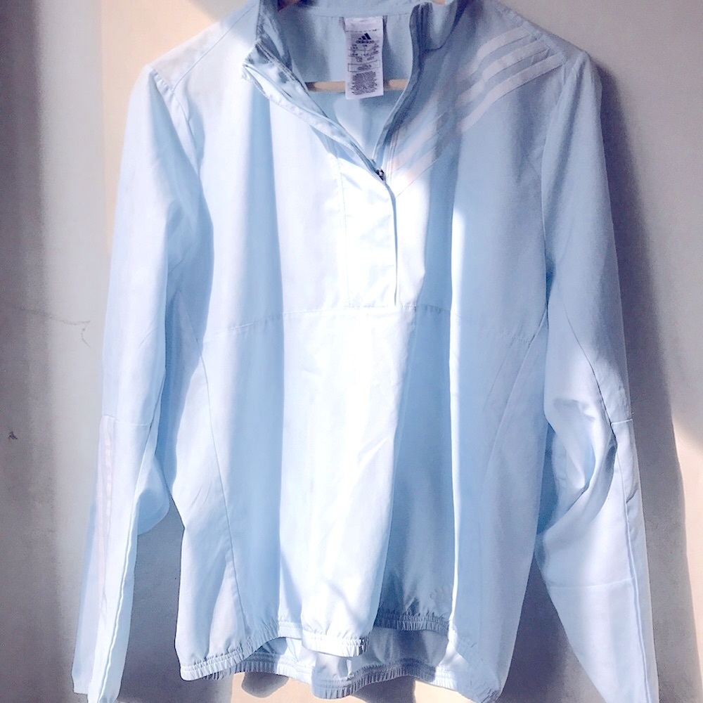 Adidas quarter zip windbreaker sz. M